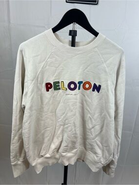 Peloton X Spiritual Gangster Crewneck Sweatshirt Embroidered Size Large